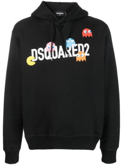 DSQUARED2 logo-print cotton hoodie Men