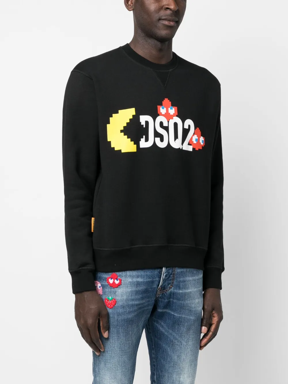Dsquared2 Logo-print Sweatshirt In Black