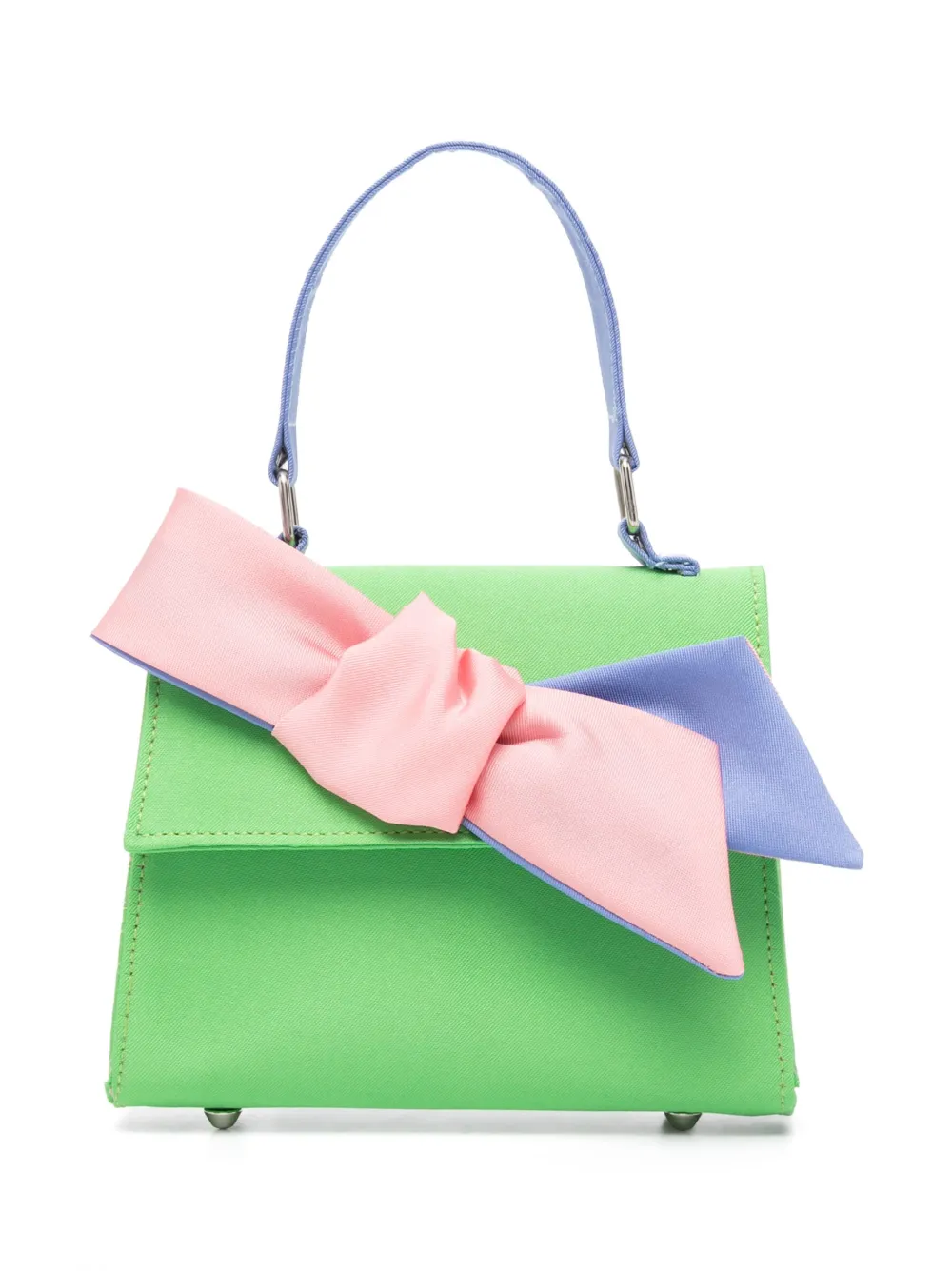 Mi Mi Sol Kids' Bow-detail Flap Bag In Green