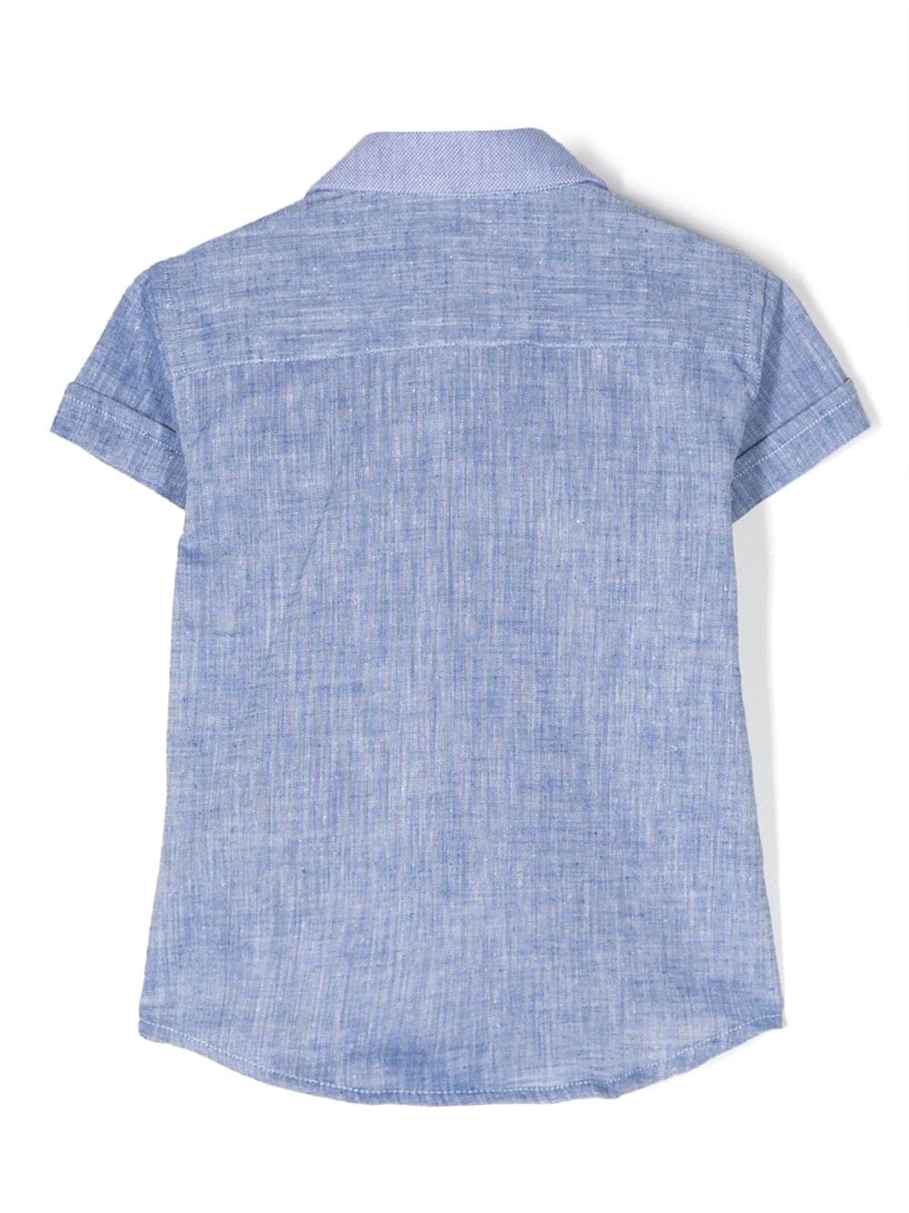 Shop Trussardi Junior Embroidered-logo Detail Shirt In Blau