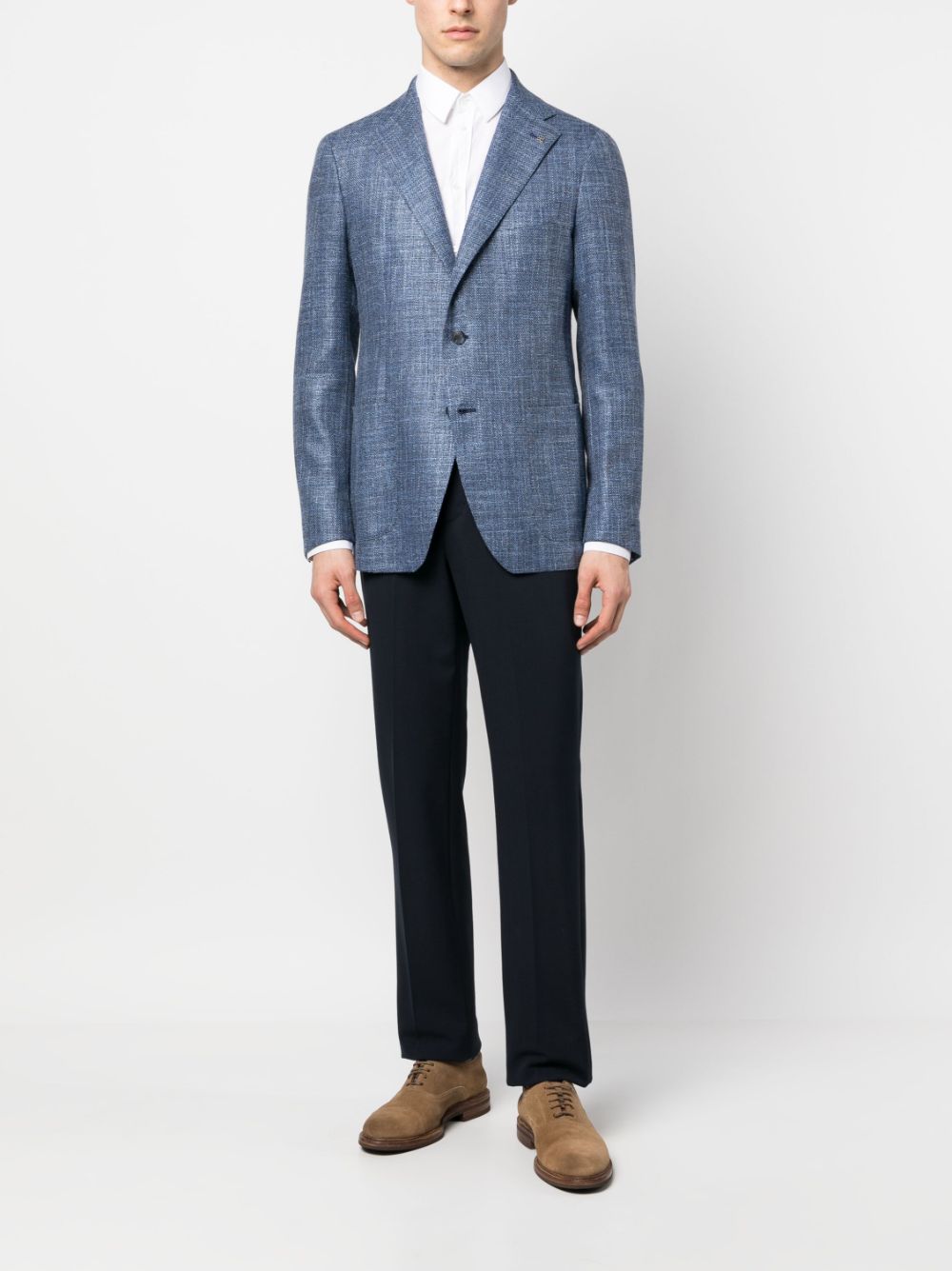 Tagliatore Blazer met enkele rij knopen - Blauw