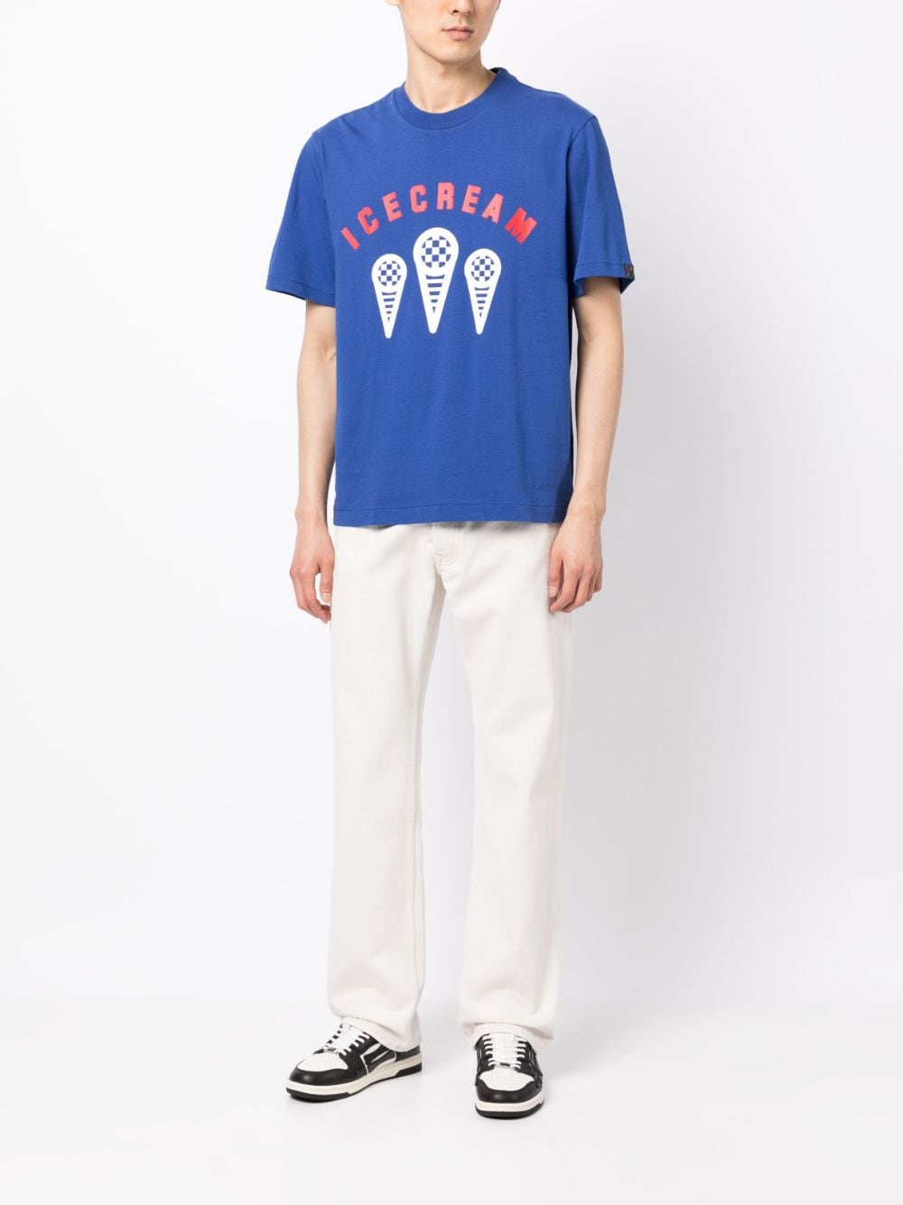 ICECREAM T-shirt met logoprint - Blauw