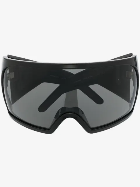 Rick Owens Kriester Sonnenbrille mit Shield-Gestell