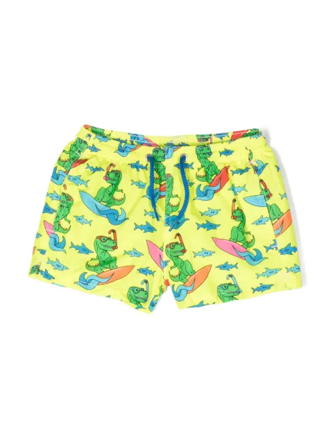 MC2 Saint Barth Kids graphic-print recycled polyester swim shorts