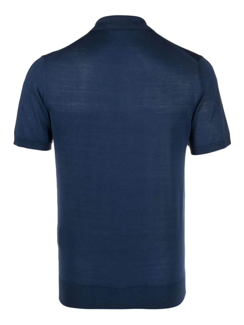 Mauro Ottaviani Zijden poloshirt - Blauw