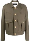 DSQUARED2 wool-blend military jacket - Green