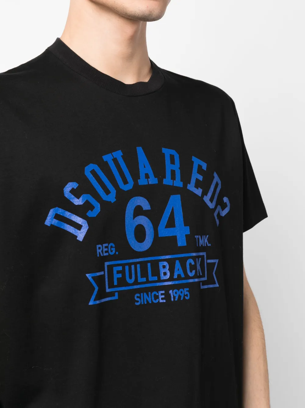 dsquared2 t shirt black and blue