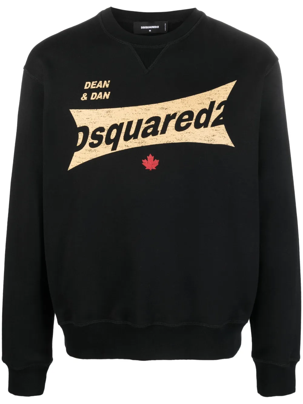 Shop Dsquared2 Logo-print Cotton Sweatshirt In Black