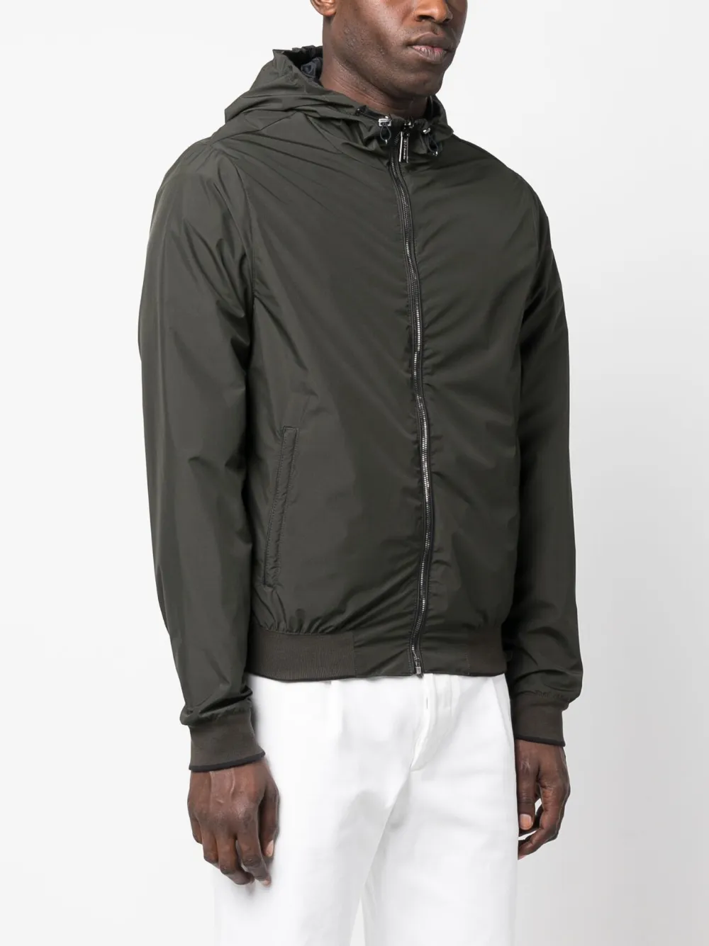 Moorer Reversible Hooded Jacket Denny In Grün