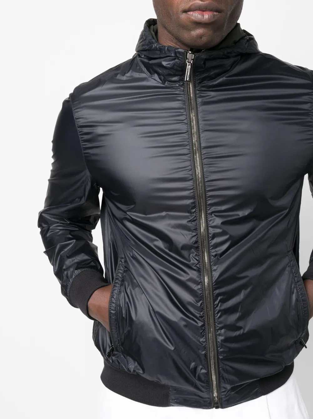 Moorer Reversible Hooded Jacket Denny In Grün