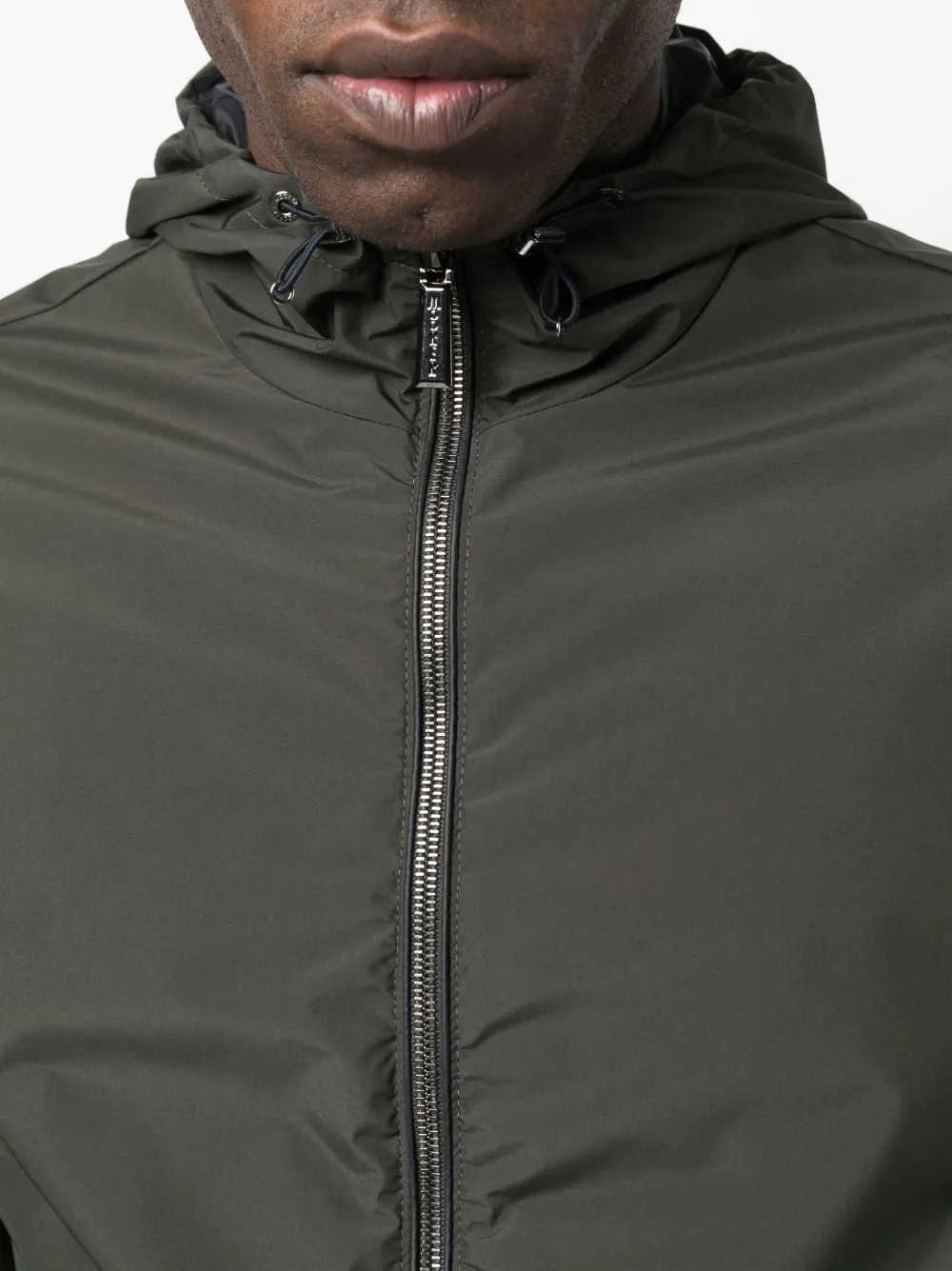Moorer Reversible Hooded Jacket Denny In Grün