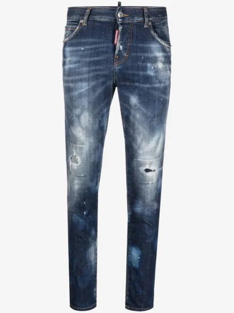 DSQUARED2 distressed-effect cropped jeans