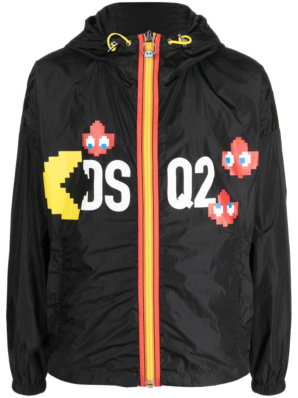 Dsquared2 logo-print zip-up jacket - Black