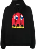 DSQUARED2 cartoon-print hoodie - Black