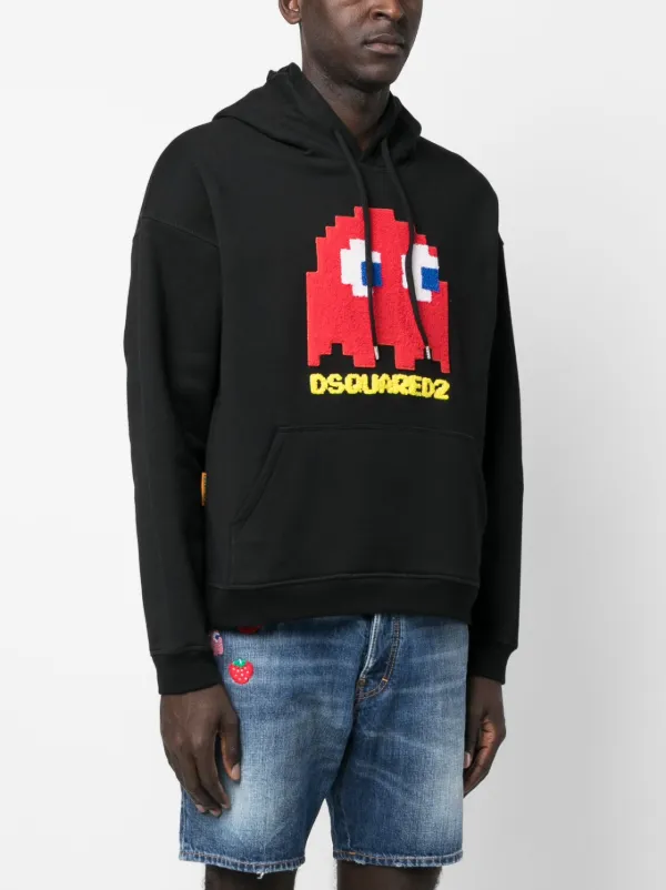 DSQUARED2 cartoon-print Hoodie Black FARFETCH GE