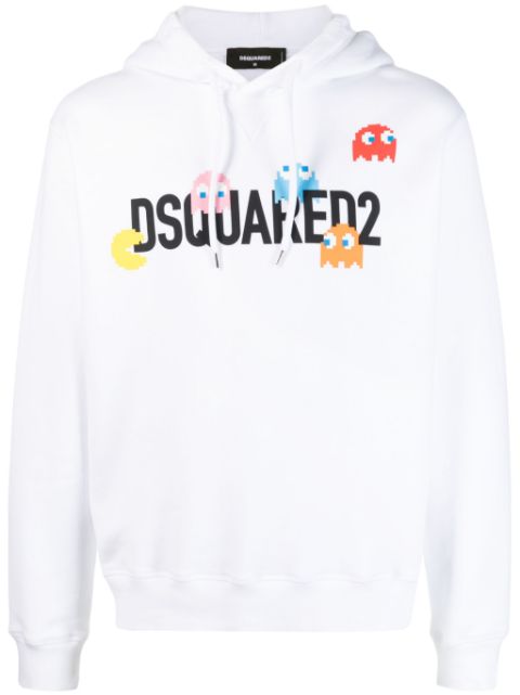 DSQUARED2 logo-print cotton hoodie Men