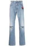 DSQUARED2 logo-print bootcut jeans - Blue