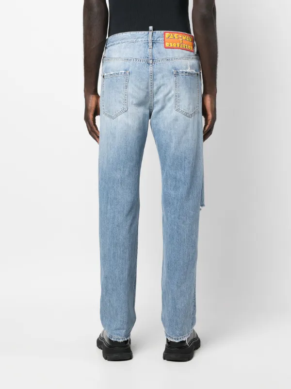 DSQUARED2 logo-print Bootcut Jeans Blue FARFETCH IN