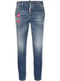 DSQUARED2 patch-detail denim jeans - Blue
