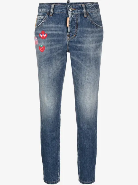 DSQUARED2 patch-detail denim jeans
