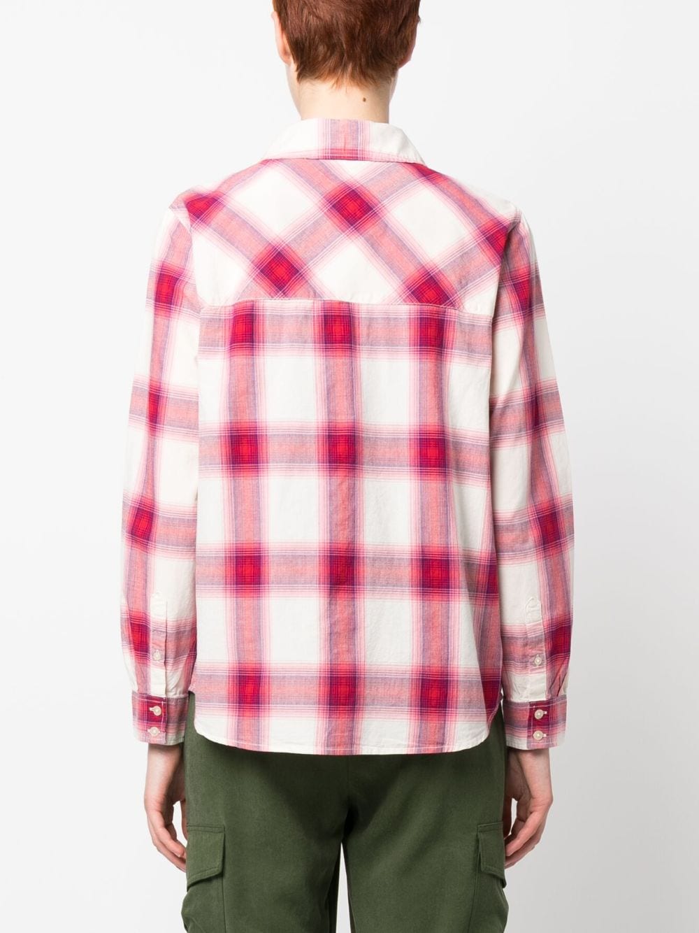 Shop Woolrich Plaid-check Cotton Shirt In Red