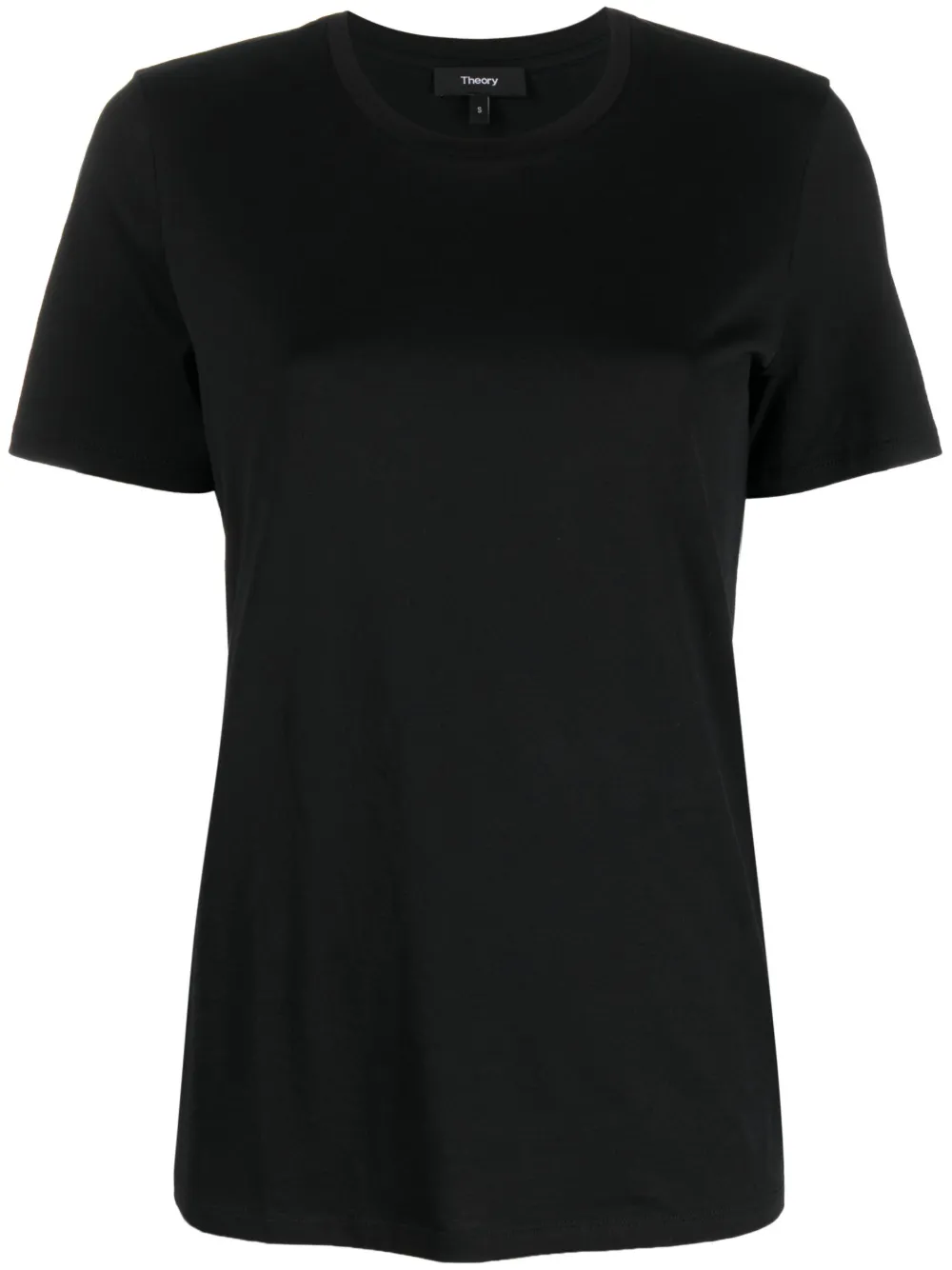 Theory Crew Neck Short-sleeved T-shirt In Black