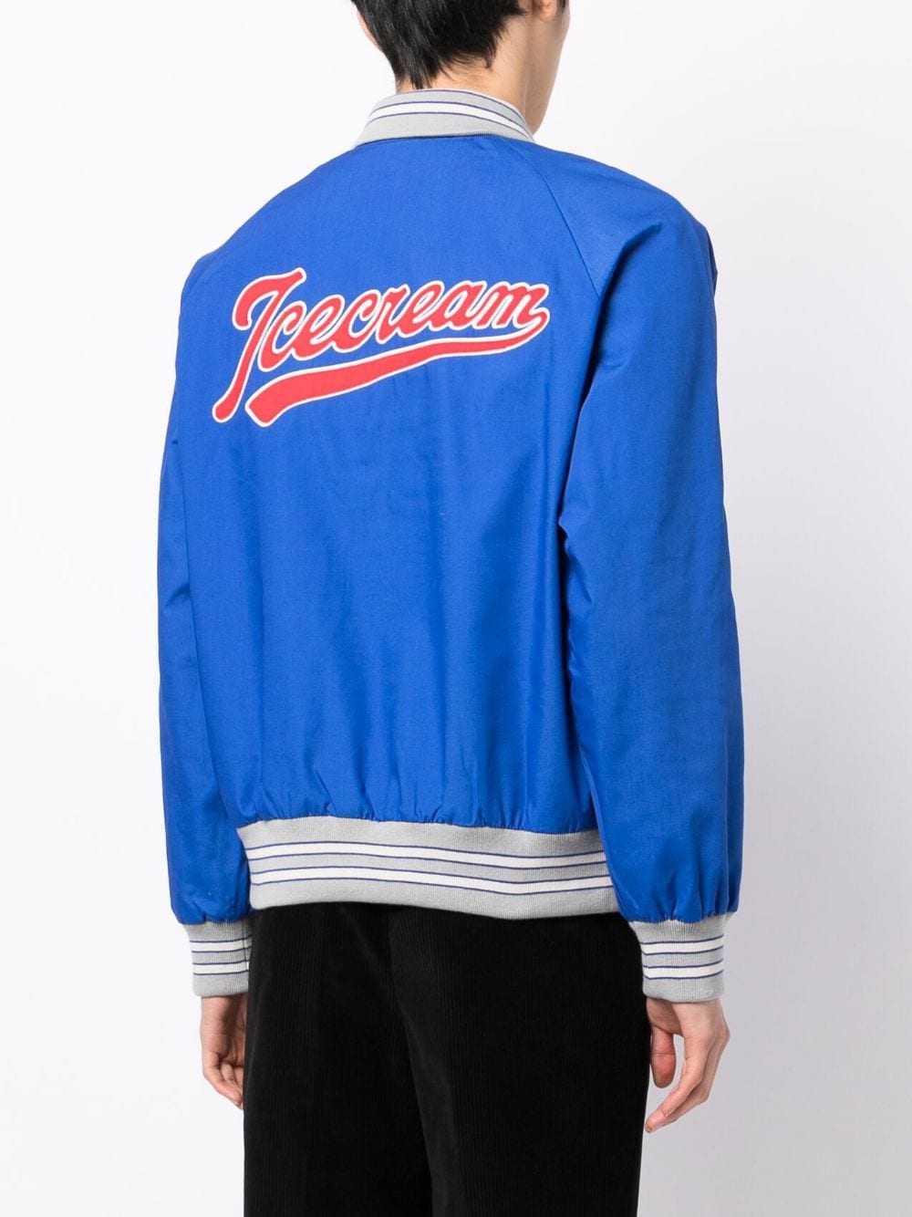 Shop Icecream Slogan-print Long-sleeve Sweatshirt In Blau