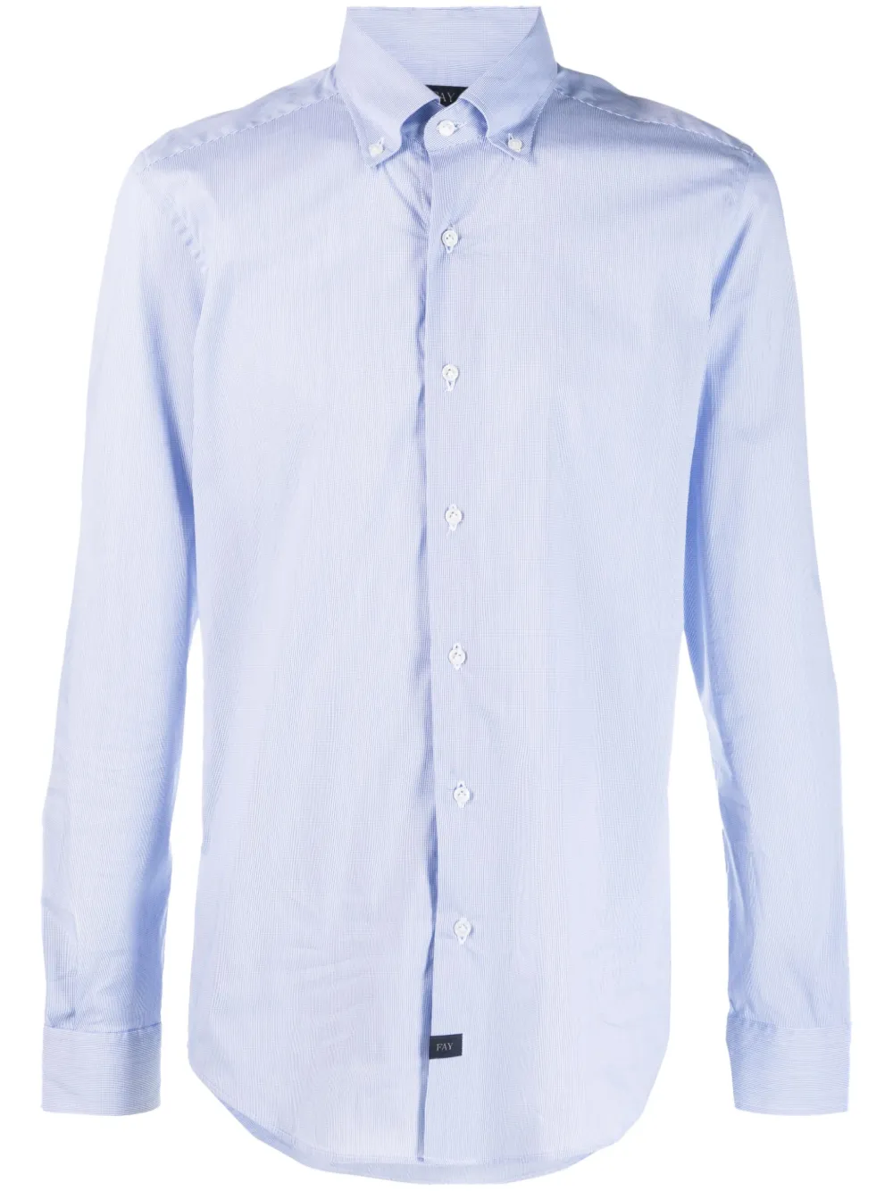Fay striped slim-fit shirt - Blue