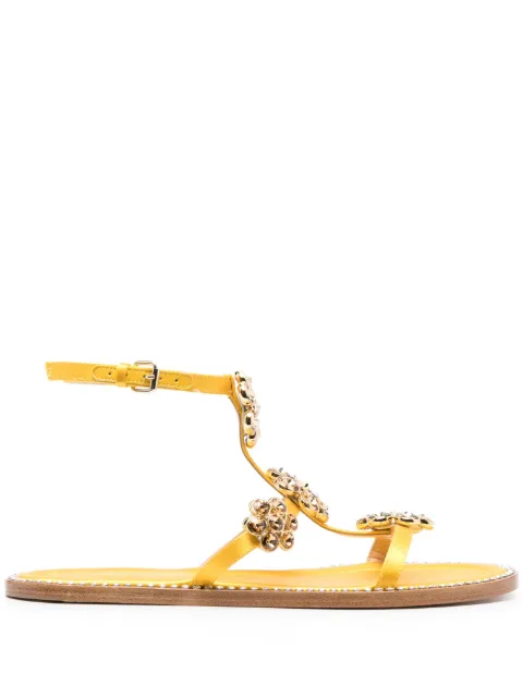 Giambattista Valli Jaipur embellished flat sandals