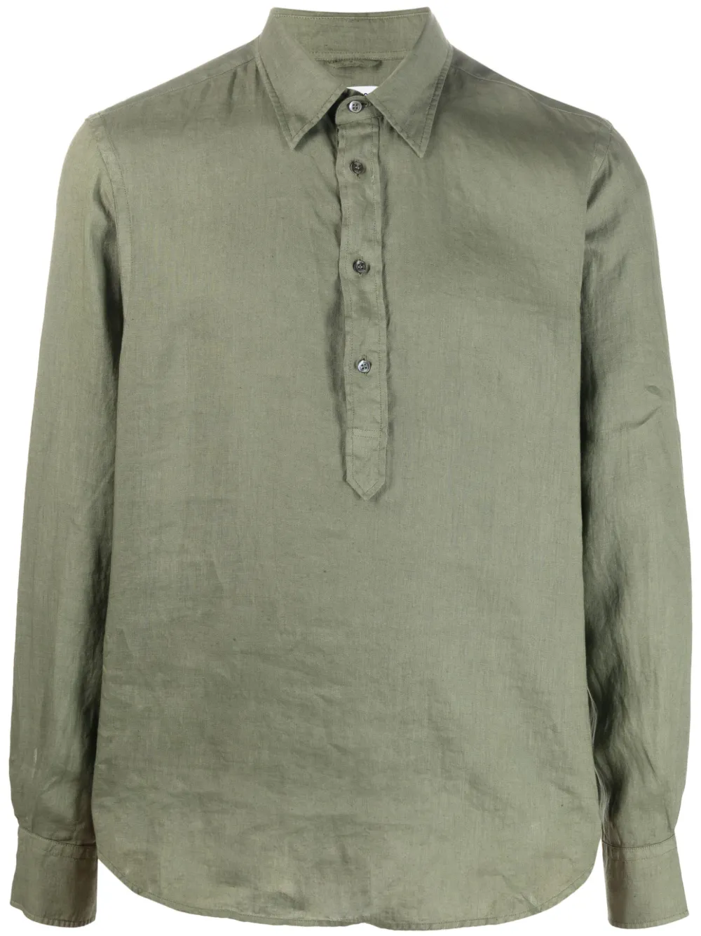 ASPESI plain linen shirt - Green