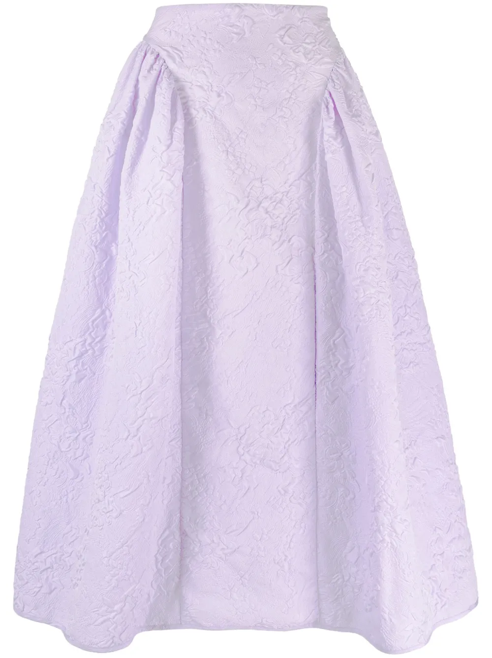 Cecilie Bahnsen Purple Fatou Matelassé Midi Skirt | ModeSens