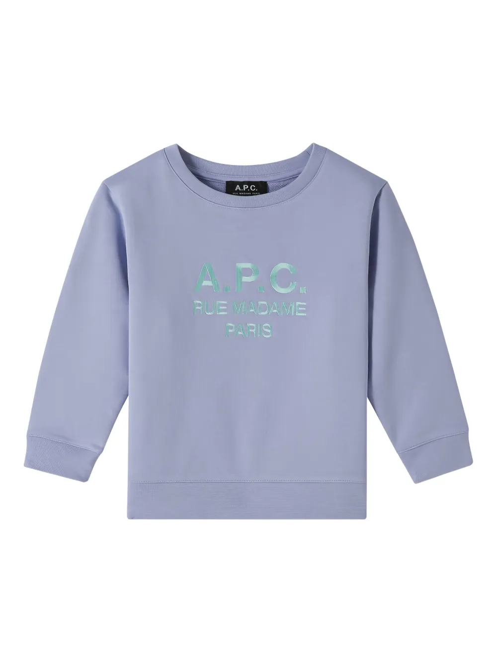 A.P.C. KIDS crew neck sweater - パープル A.P.C. KIDS crew neck sweater - パープル