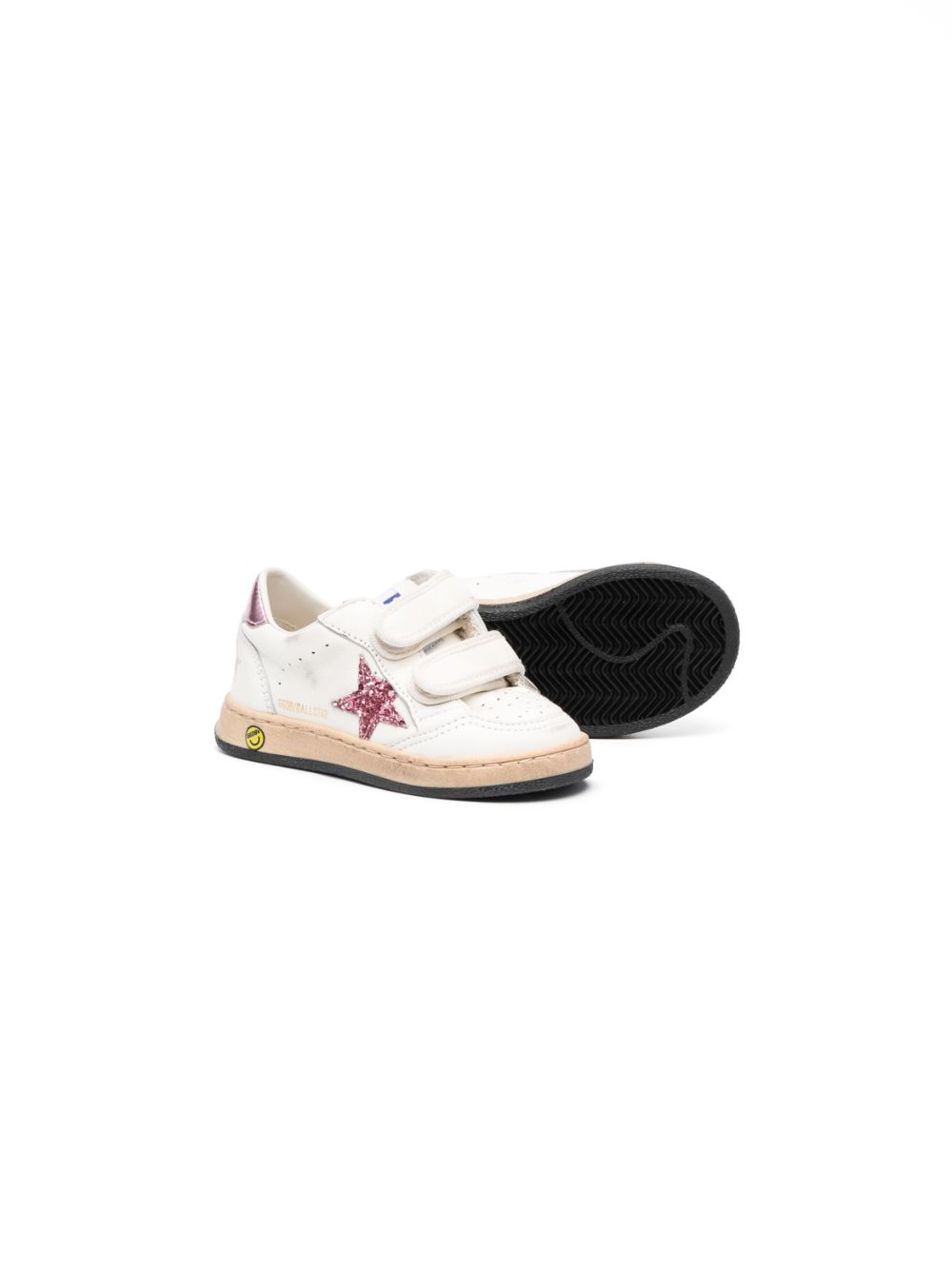 Golden Goose Kids Sneakers met klittenband - Wit