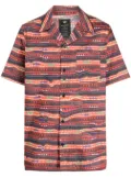 Maharishi short-sleeve organic cotton shirt - Red