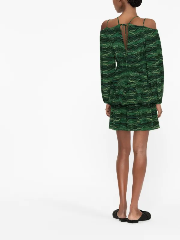 ulla johnson off the shoulder dresses Ulla Johnson - Nina off-the-shoulder paneled twill midi dress