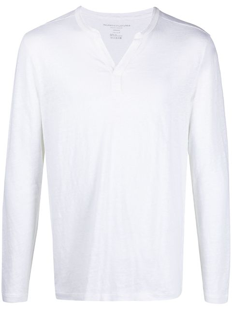 Majestic Filatures v-neck long-sleeve jumper