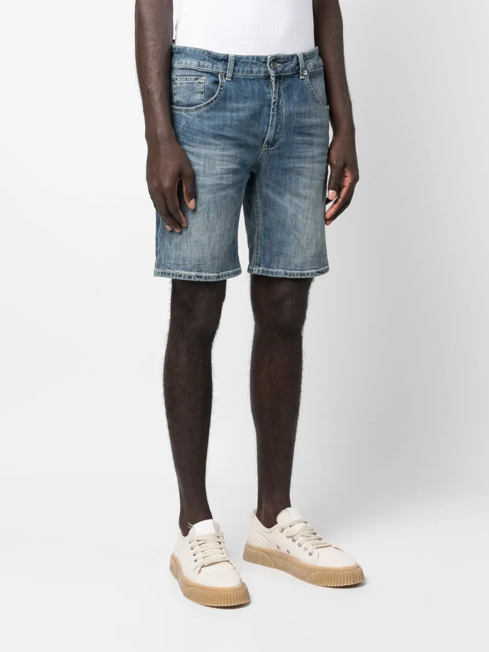 DONDUP aboveknee Denim Shorts Farfetch