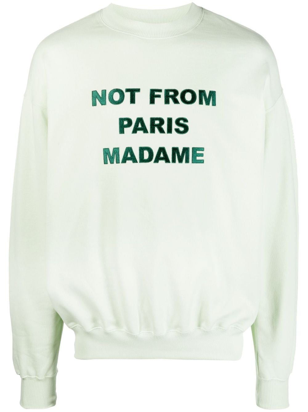 DRÔLE DE MONSIEUR SLOGAN-PRINT CREW NECK SWEATSHIRT