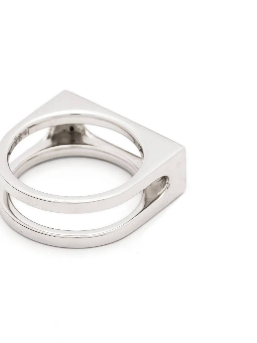 Tom Wood Cage Single Ring In Silver