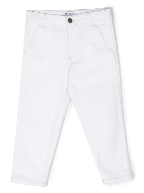 DONDUP KIDS logo-detail denim trousers