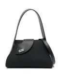 GCDS small Comma logo-lettering tote bag - Black