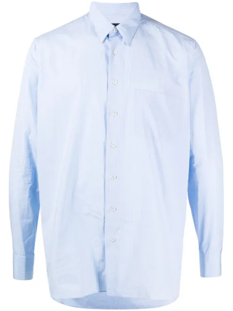 Lardini camisa con rayas diplomáticas estampadas