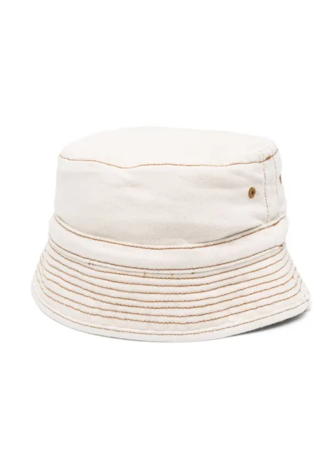 Bonpoint contrasting-stitch bucket hat