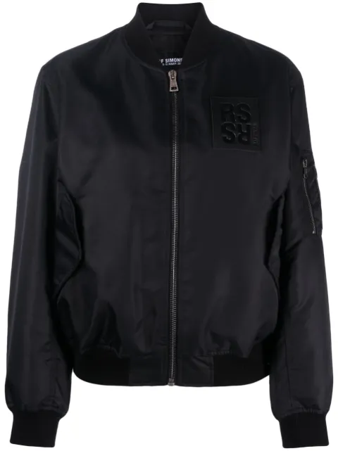 Raf Simons - logo-patch bomber jacket