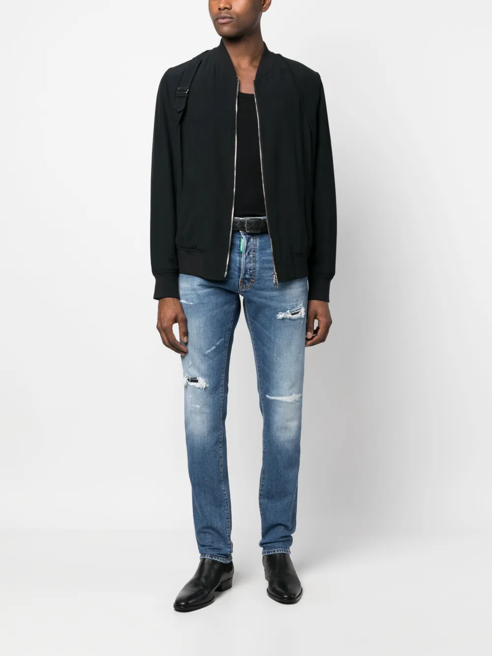 Dsquared2 Gerafelde jeans - Blauw