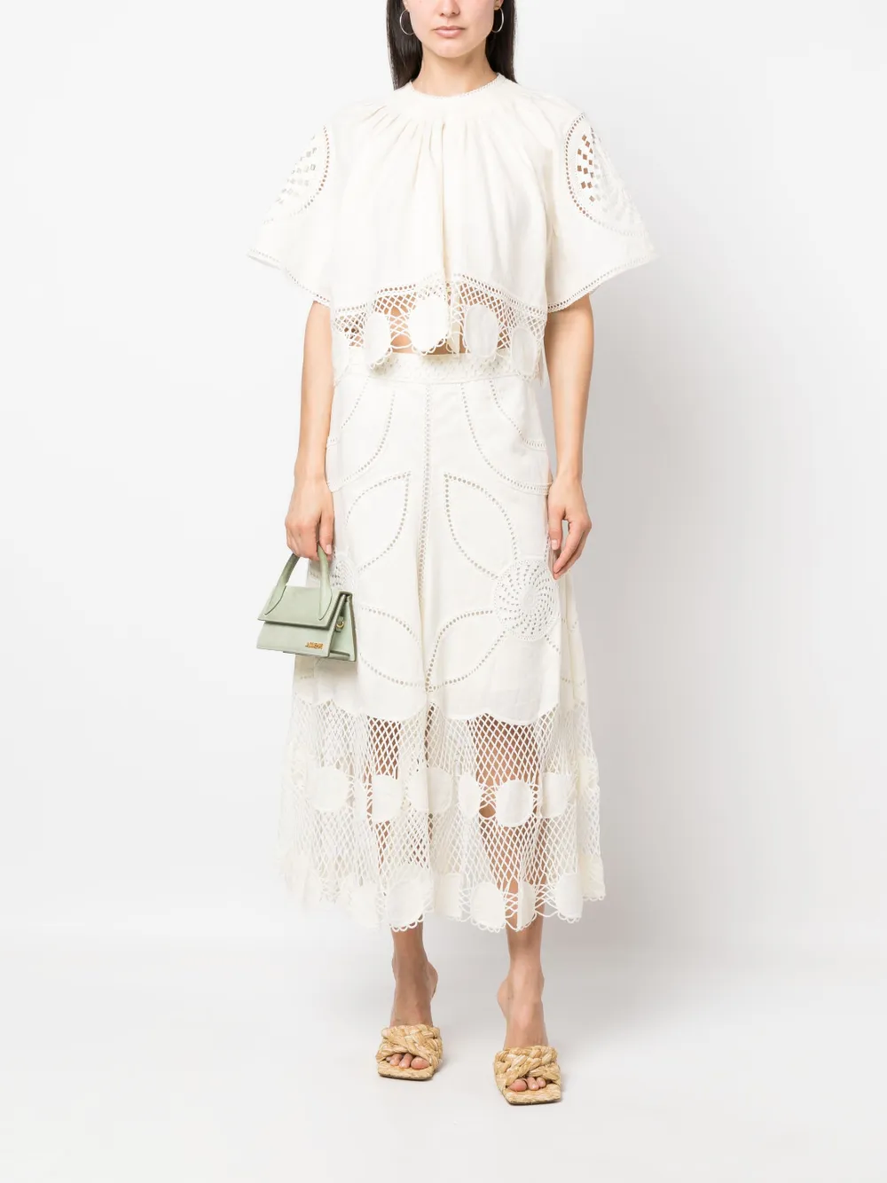 Ulla Johnson Gehaakte blouse - Beige