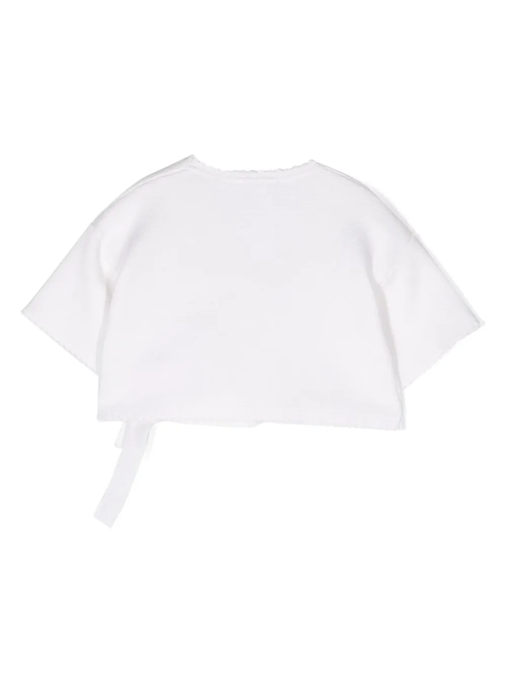 Shop Il Gufo Short-sleeve Cotton Top In White