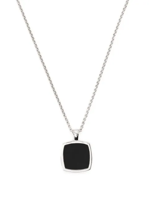 Tom Wood Cushion onyx pendant necklace