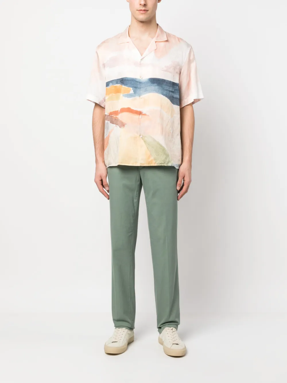 Canali Straight broek - Groen