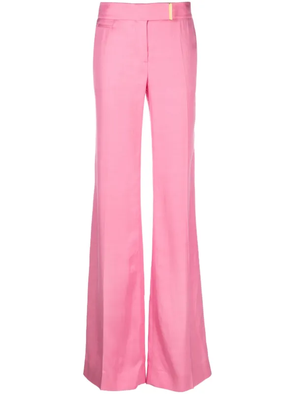 Tom Ford High-rise Wide-leg Trousers in Pink